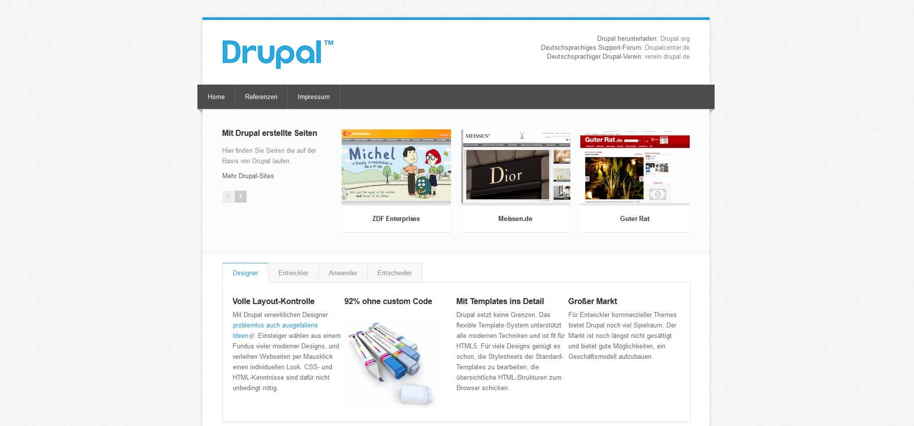 CMS Vergleich Drupal