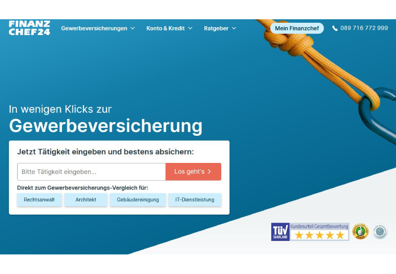 Gewerbeversicherung Vergleich Finanzchef24
