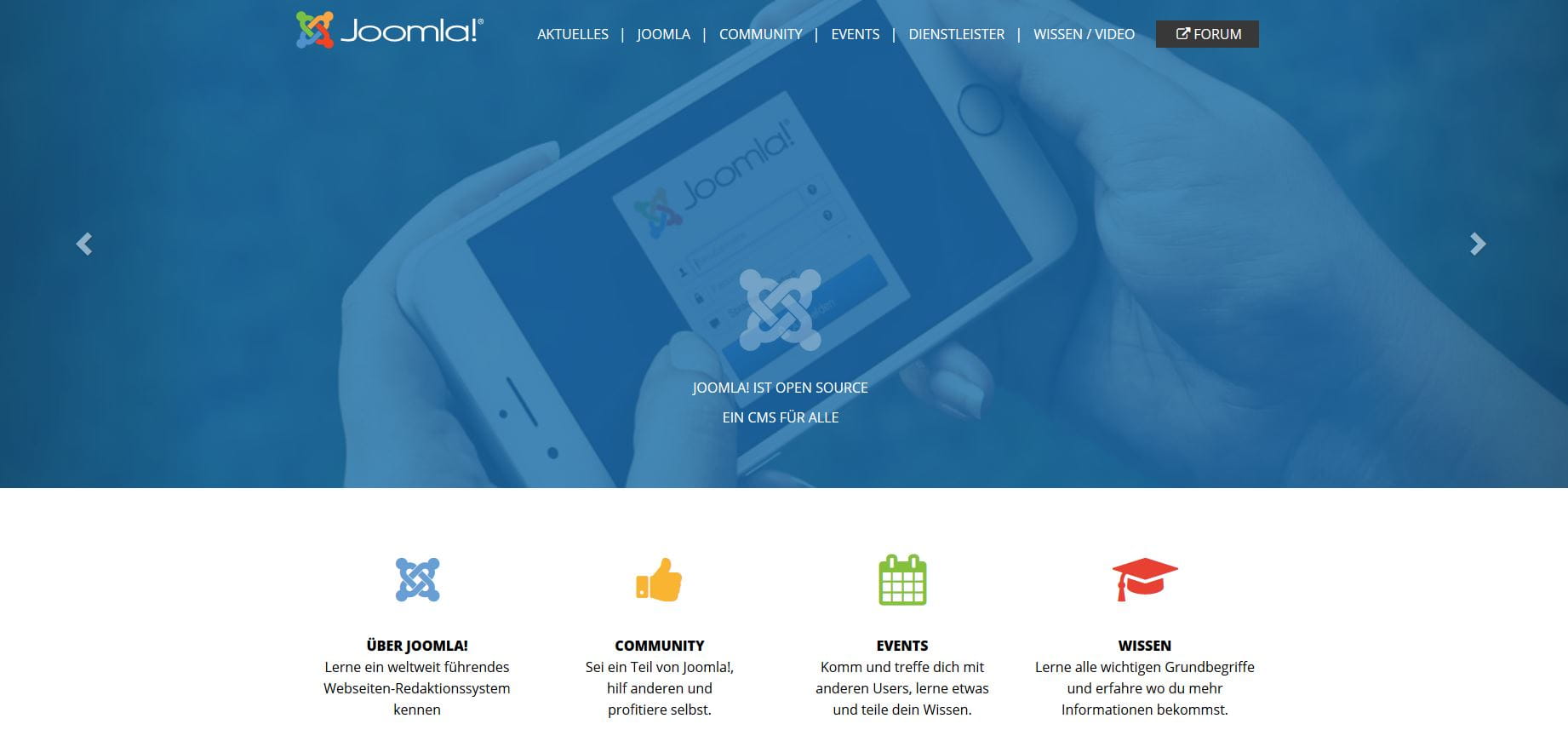 CMS Vergleich Joomla