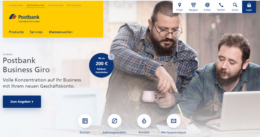 Postbank Geschäftskonto