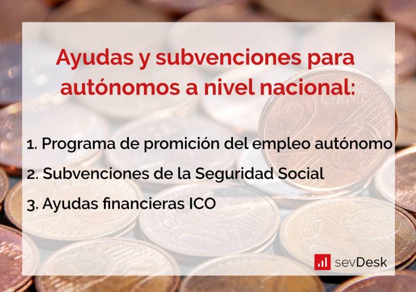 ayudas y subvenciones autonomos a nivel nacional en espana