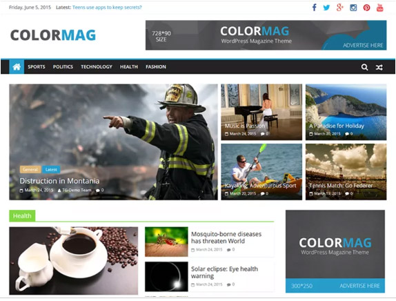 colormag theme