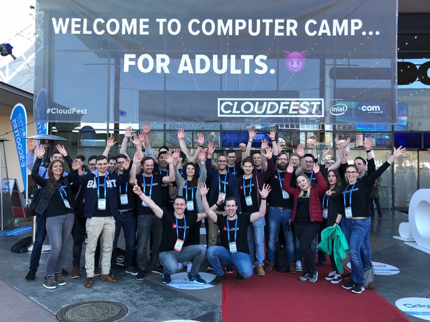 Teile des sevDesk Teams 2018